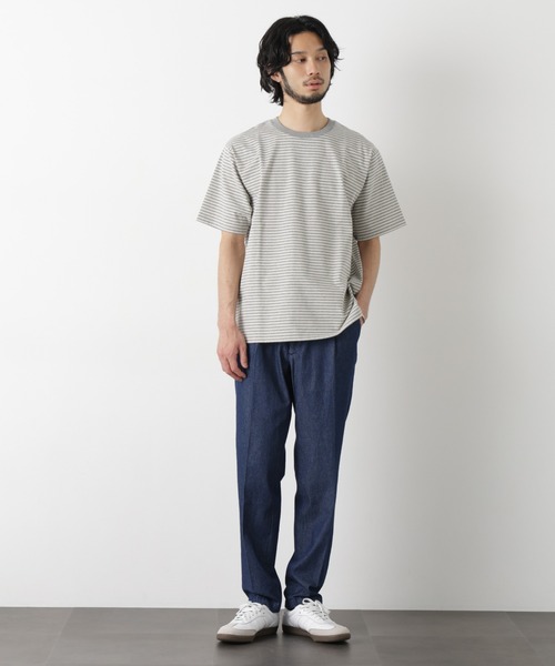 NANO universe(ナノユニバース)の「デニムスラックス(デニムパンツ・メンズ・ネイビー/ブラック・XL/L/M/S)」の4枚目の写真