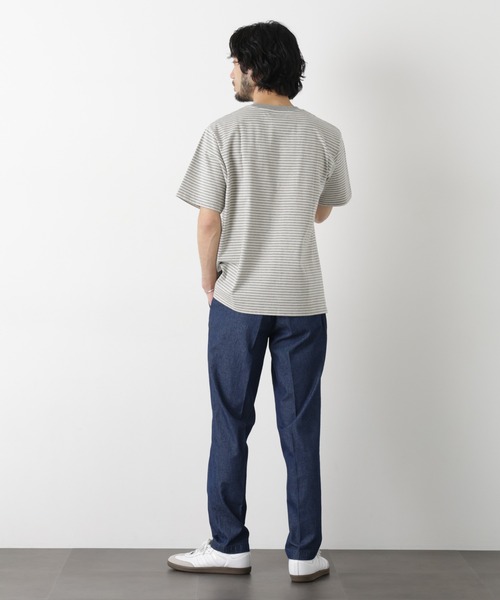 NANO universe(ナノユニバース)の「デニムスラックス(デニムパンツ・メンズ・ネイビー/ブラック・XL/L/M/S)」の9枚目の写真