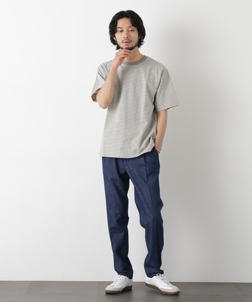 NANO universe(ナノユニバース)の「デニムスラックス(デニムパンツ・メンズ・ネイビー/ブラック・XL/L/M/S)」の6枚目の写真