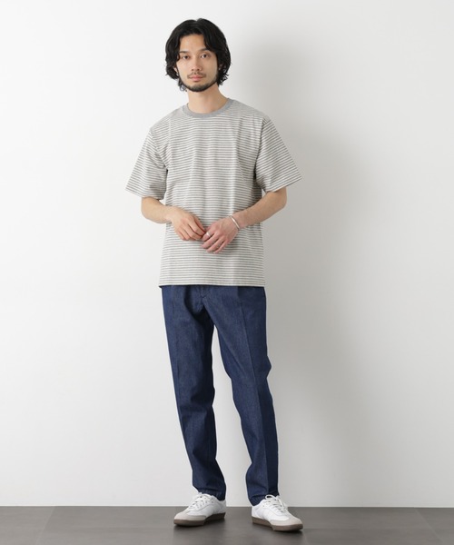 NANO universe(ナノユニバース)の「デニムスラックス(デニムパンツ・メンズ・ネイビー/ブラック・XL/L/M/S)」の7枚目の写真