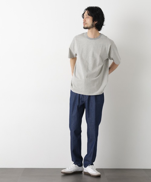 NANO universe(ナノユニバース)の「デニムスラックス(デニムパンツ・メンズ・ネイビー/ブラック・XL/L/M/S)」の8枚目の写真