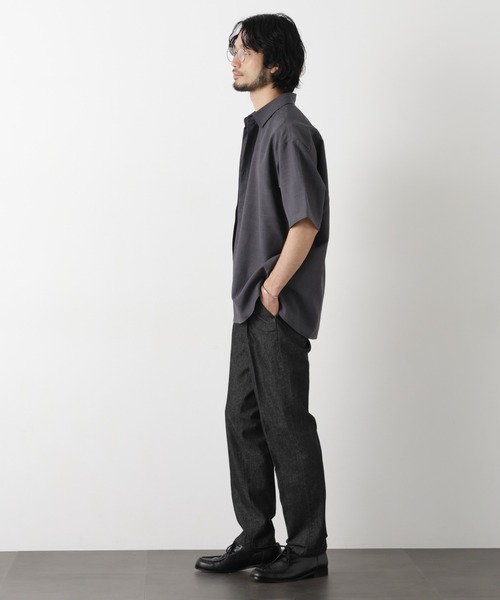 NANO universe(ナノユニバース)の「デニムスラックス(デニムパンツ・メンズ・ネイビー/ブラック・XL/L/M/S)」の15枚目の写真