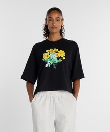 ウォーターカラーイエローボクシーTシャツ
