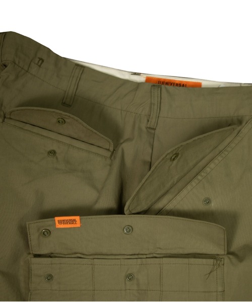UNIVERSAL OVERALL(ユニバーサルオーバーオール)の「UNIVERSAL OVERALL / C/N CARGO SHORT / コットンナイロンカーゴショーツ(その他パンツ・メンズ・オリーブ/ブラック/ベージュ・M/L)」の13枚目の写真