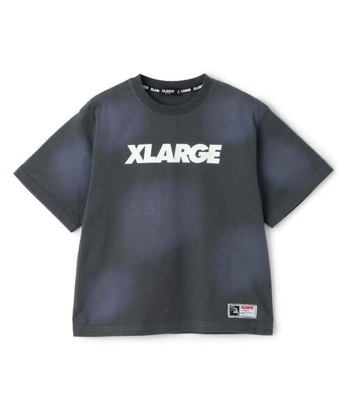 XLARGE KIDS(エクストララージキッズ)の「スタンダードロゴ ヴィンテージライク半袖Tシャツ(Tシャツ/カットソー・キッズ・ブラウン/チャコール/ピンク・130cm/100cm/110cm/90cm/140cm/120cm)」の1枚目の写真