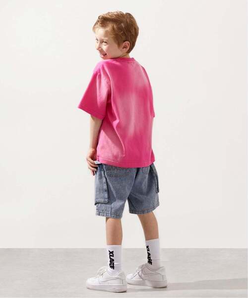 XLARGE KIDS(エクストララージキッズ)の「スタンダードロゴ ヴィンテージライク半袖Tシャツ(Tシャツ/カットソー・キッズ・ブラウン/チャコール/ピンク・130cm/100cm/110cm/90cm/140cm/120cm)」の6枚目の写真