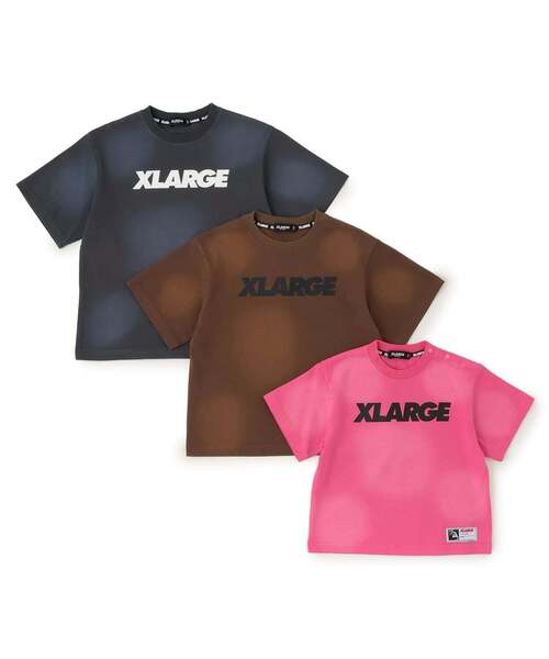 XLARGE KIDS(エクストララージキッズ)の「スタンダードロゴ ヴィンテージライク半袖Tシャツ(Tシャツ/カットソー・キッズ・ブラウン/チャコール/ピンク・130cm/100cm/110cm/90cm/140cm/120cm)」の7枚目の写真