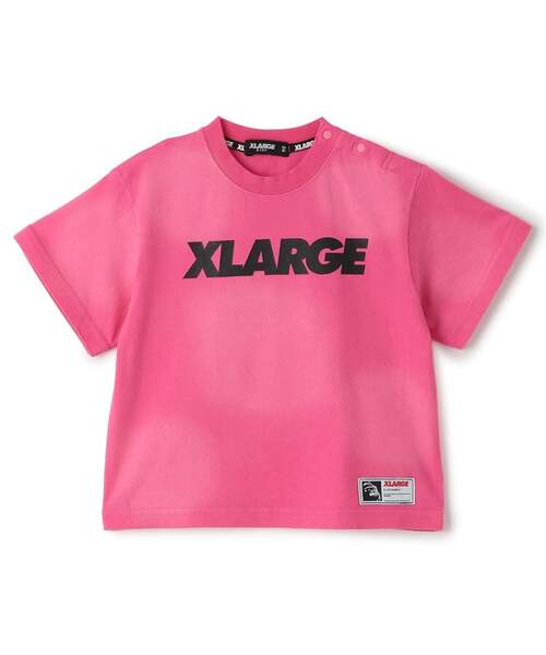 XLARGE KIDS(エクストララージキッズ)の「スタンダードロゴ ヴィンテージライク半袖Tシャツ(Tシャツ/カットソー・キッズ・ブラウン/チャコール/ピンク・130cm/100cm/110cm/90cm/140cm/120cm)」の8枚目の写真