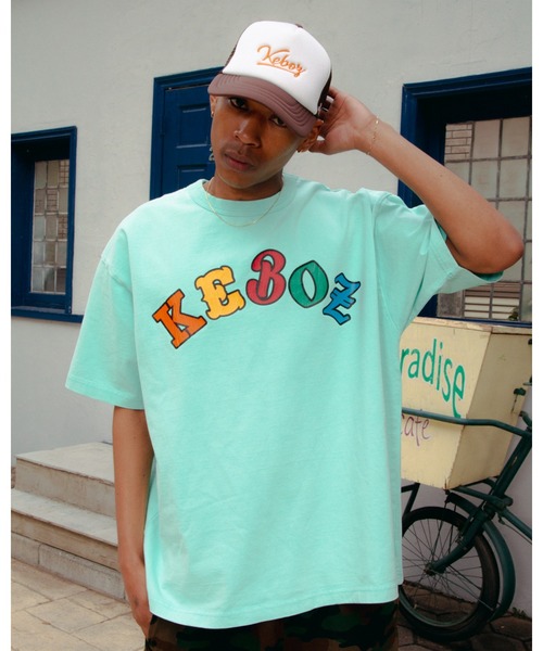 KEBOZ(ケボズ)の「SMR WASHED S/S TEE(Tシャツ/カットソー・メンズ・ホワイト/ネイビー/ミント/ブラック/オリーブ・2XL/XL/L/M/S)」の4枚目の写真