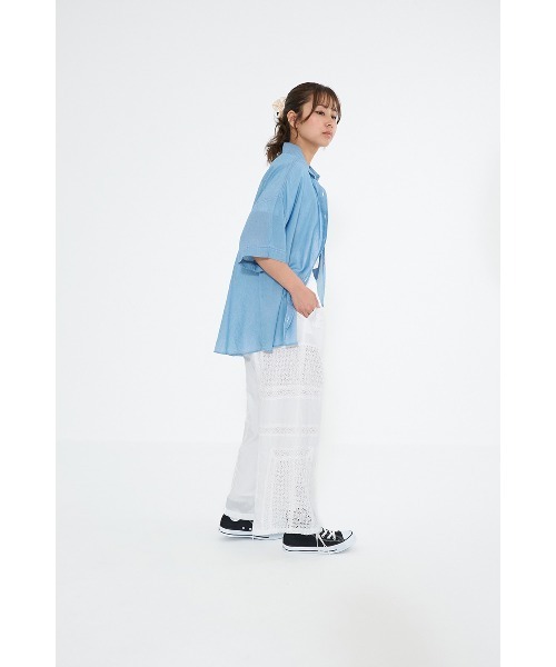 HEART MARKET(ハートマーケット)の「パッチワークワイドパンツ(その他パンツ・レディース・チャコール/ホワイト/レッド・FREE)」の18枚目の写真