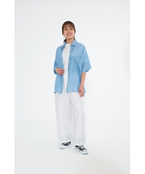 HEART MARKET(ハートマーケット)の「パッチワークワイドパンツ(その他パンツ・レディース・チャコール/ホワイト/レッド・FREE)」の19枚目の写真