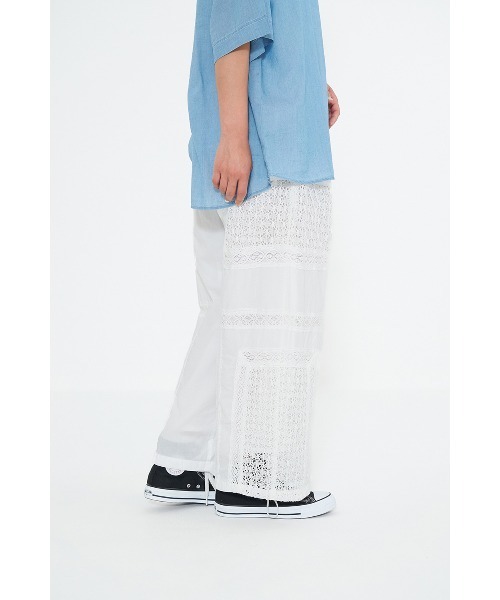 HEART MARKET(ハートマーケット)の「パッチワークワイドパンツ(その他パンツ・レディース・チャコール/ホワイト/レッド・FREE)」の22枚目の写真