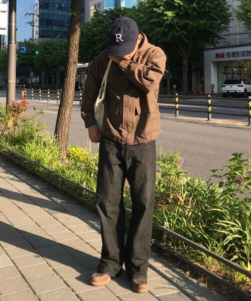 DECET（デケト）の「[リネンライク]リネンライクミッドライズワイドジーンズDCPT039ブラック（デニムパンツ・メンズ・その他・34/32/30/28/26）」の14枚目の写真