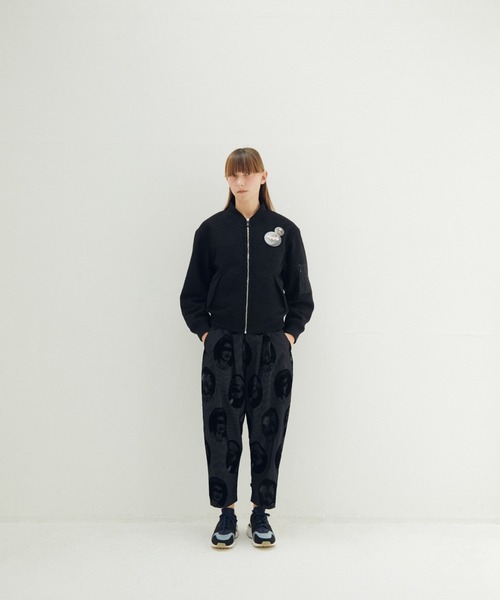 STOF（ストフ）の「STOF/ストフ/VSJQ Mix MA-1 Blouson（MA-1・メンズ・ブラック/カーキ・M/S）」の3枚目の写真