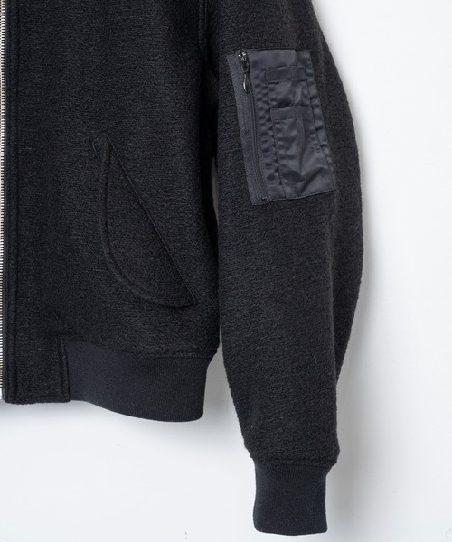 STOF（ストフ）の「STOF/ストフ/VSJQ Mix MA-1 Blouson（MA-1・メンズ・ブラック/カーキ・M/S）」の10枚目の写真