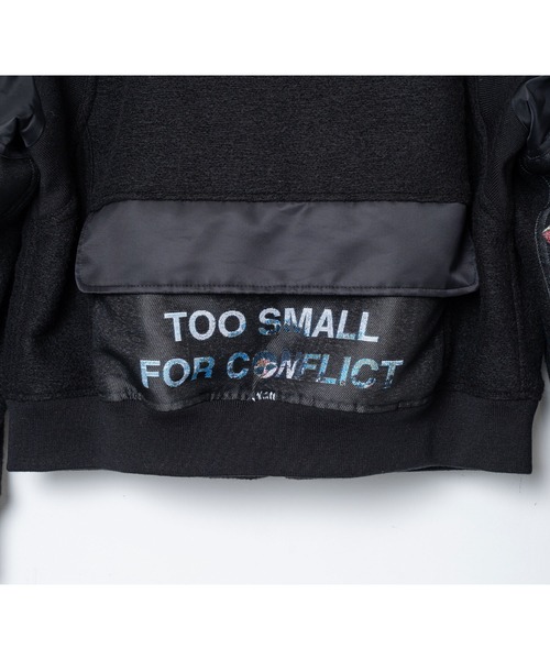 STOF（ストフ）の「STOF/ストフ/VSJQ Mix MA-1 Blouson（MA-1・メンズ・ブラック/カーキ・M/S）」の13枚目の写真
