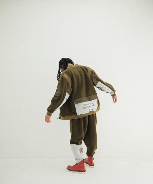 STOF（ストフ）の「STOF/ストフ/VSJQ Mix MA-1 Blouson（MA-1・メンズ・ブラック/カーキ・M/S）」の15枚目の写真