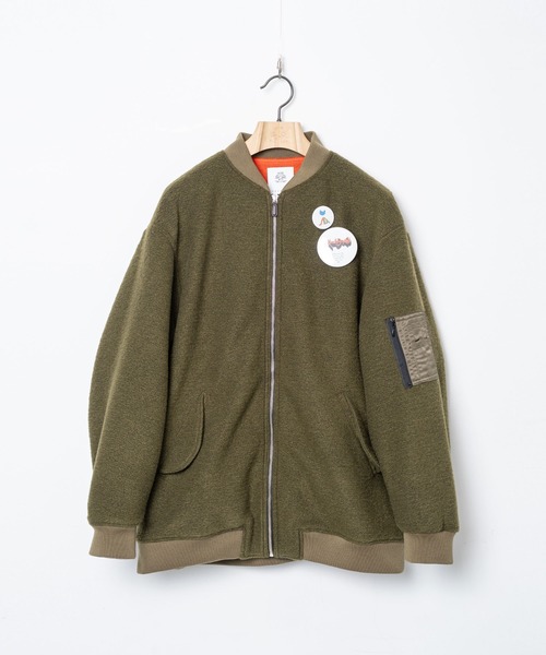 STOF（ストフ）の「STOF/ストフ/VSJQ Mix MA-1 Blouson（MA-1・メンズ・ブラック/カーキ・M/S）」の17枚目の写真