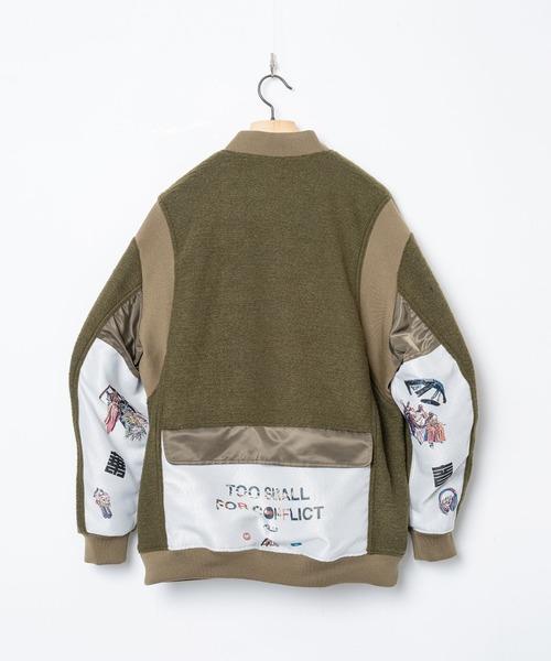 STOF（ストフ）の「STOF/ストフ/VSJQ Mix MA-1 Blouson（MA-1・メンズ・ブラック/カーキ・M/S）」の21枚目の写真