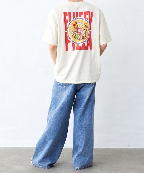 Fluffy BROTHERS(フラッフィーブラザーズ)の「ピザT刺繍シャツ(大人サイズ)(Tシャツ/カットソー・メンズ・アイボリー・L/M/XL)」の18枚目の写真