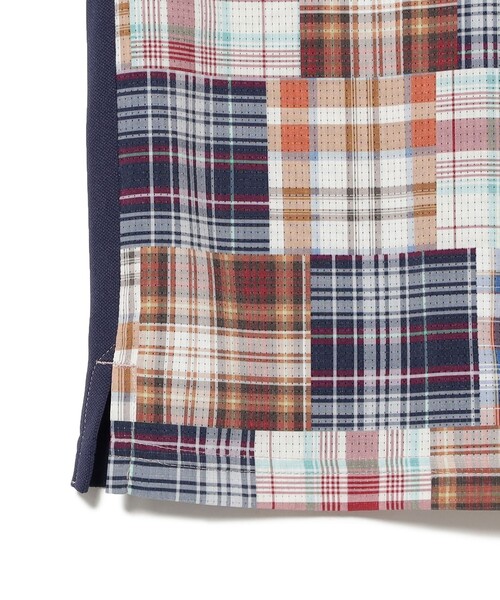 BEAMS GOLF(ビームスゴルフ)の「〈WOMEN〉ORANGE LABEL / マドラスチェック シャツ(ポロシャツ・レディース・レッド/グリーン・MEDIUM/LARGE/SMALL)」の13枚目の写真