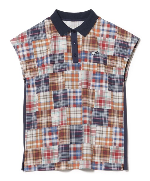 BEAMS GOLF(ビームスゴルフ)の「〈WOMEN〉ORANGE LABEL / マドラスチェック シャツ(ポロシャツ・レディース・レッド/グリーン・MEDIUM/LARGE/SMALL)」の22枚目の写真