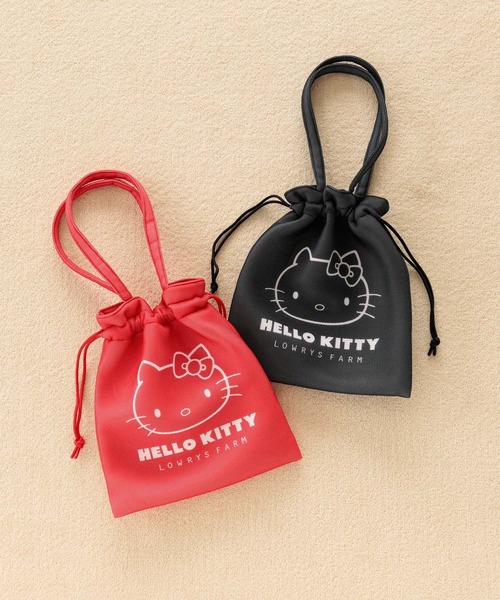 LOWRYS FARM（ローリーズファーム）の「【サンリオキャラクターズ】キンチャクトートBAG 647257/GOODS（トートバッグ・レディース・ブラック/レッド・FREE）」の9枚目の写真