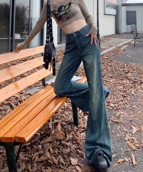 REBALANCE(リバランス)の「フレアデニムパンツ(デニムパンツ・レディース・B/A・X-LARGE/LARGE/MEDIUM)」の7枚目の写真