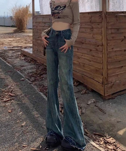 REBALANCE(リバランス)の「フレアデニムパンツ(デニムパンツ・レディース・B/A・X-LARGE/LARGE/MEDIUM)」の9枚目の写真