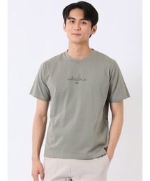 【綿100%】タカキュー グラフィック プリント クルーネック 半袖 Tシャツ