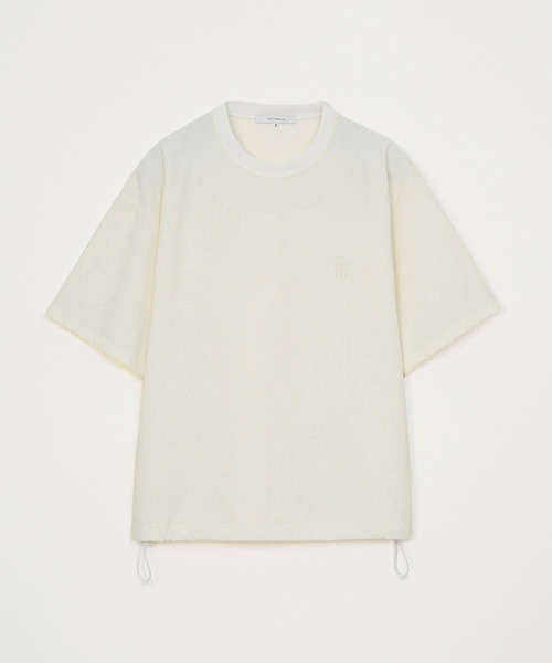 VICTIM（ヴィクティム）の「VICTIM ヴィクティム / DROW CORD TEE ドローコードTシャツ 接触冷感 シワ防止 速乾 / VTM-26-CS-004（Tシャツ/カットソー・メンズ・ホワイト/ブラック/ネイビー・3/2/1）」の2枚目の写真