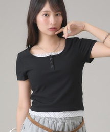 apres jour mignon | レイヤードヘンリートップス(Tシャツ/カットソー)
