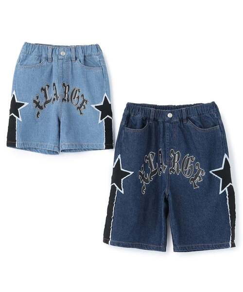 XLARGE KIDS（エクストララージキッズ）の「スターモチーフ デニムハーフパンツ（デニムパンツ・キッズ・ライトブルー/ブルー・140cm/120cm/90cm/100cm/110cm/130cm）」の16枚目の写真