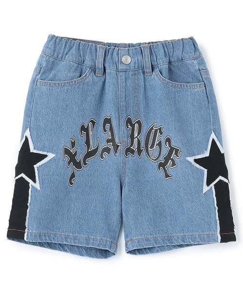 XLARGE KIDS（エクストララージキッズ）の「スターモチーフ デニムハーフパンツ（デニムパンツ・キッズ・ライトブルー/ブルー・140cm/120cm/90cm/100cm/110cm/130cm）」の18枚目の写真