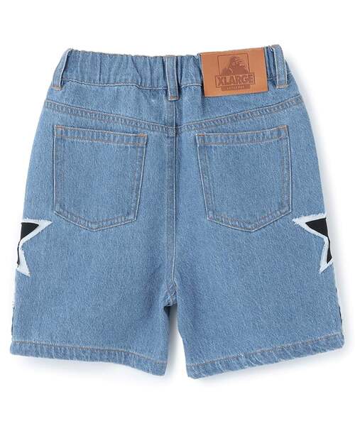 XLARGE KIDS（エクストララージキッズ）の「スターモチーフ デニムハーフパンツ（デニムパンツ・キッズ・ライトブルー/ブルー・140cm/120cm/90cm/100cm/110cm/130cm）」の3枚目の写真