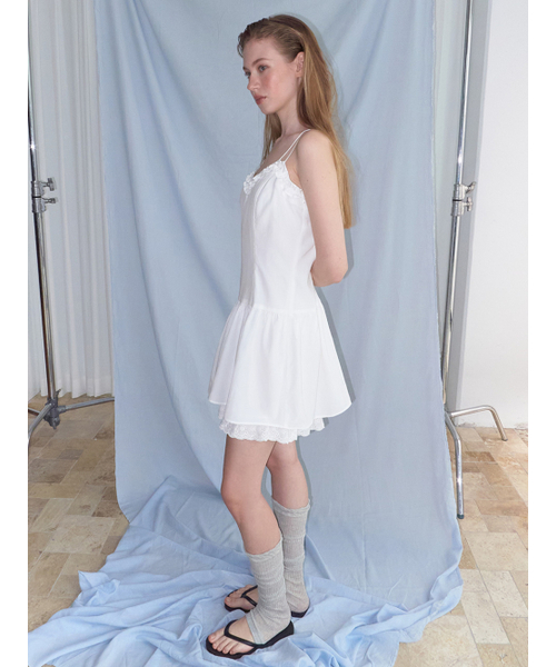 ETMON(エトモン)の「Double Slip Punching Dress, White(ワンピース・レディース・その他・SMALL/MEDIUM)」の2枚目の写真