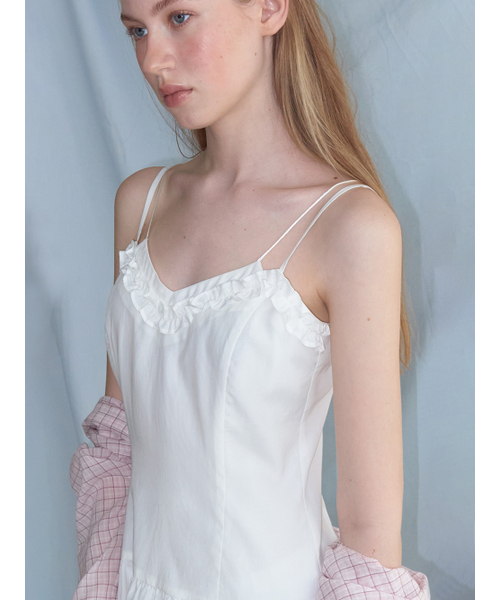 ETMON(エトモン)の「Double Slip Punching Dress, White(ワンピース・レディース・その他・SMALL/MEDIUM)」の3枚目の写真