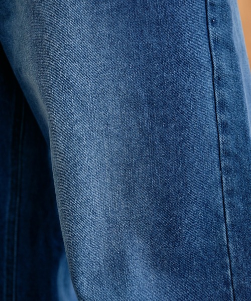 Adoon plain（アドーンプレーン）の「Loose Fit Straight Denim / ルーズフィットストレートデニム（デニムパンツ・メンズ・ライトインディゴブルー/インディゴブルー・SMALL/LARGE/MEDIUM）」の20枚目の写真