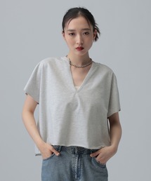 LEPSIM | 深スリットミニ裏毛プルオーバーSS 724631(Tシャツ/カットソー)