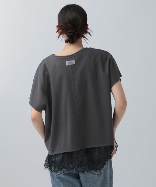 LEPSIM(レプシィム)の「深スリットミニ裏毛プルオーバーSS 724631(Tシャツ/カットソー・レディース・パープル/ブラウン/ライトグレー/オフホワイト・FREE)」の10枚目の写真