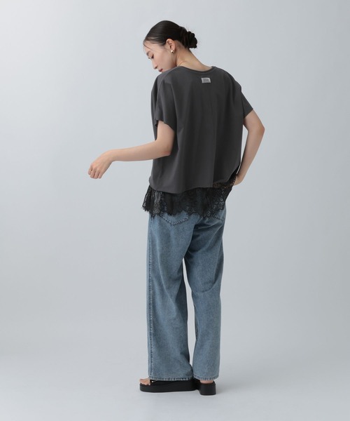 LEPSIM(レプシィム)の「深スリットミニ裏毛プルオーバーSS 724631(Tシャツ/カットソー・レディース・パープル/ブラウン/ライトグレー/オフホワイト・FREE)」の7枚目の写真