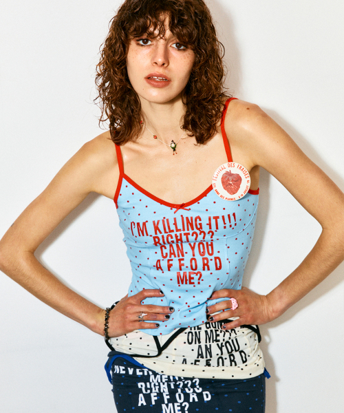 HIGHTIDEFRANKIE(ハイタイドフランキー)の「Afford Me Cami Sky Blue(Tシャツ/カットソー・レディース・スカイブルー・FREE)」の5枚目の写真
