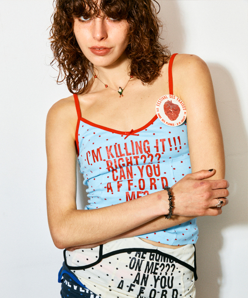 HIGHTIDEFRANKIE(ハイタイドフランキー)の「Afford Me Cami Sky Blue(Tシャツ/カットソー・レディース・スカイブルー・FREE)」の8枚目の写真