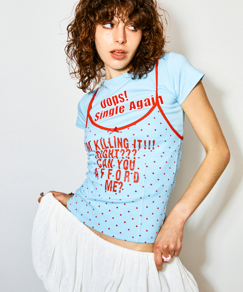 HIGHTIDEFRANKIE(ハイタイドフランキー)の「Afford Me Cami Sky Blue(Tシャツ/カットソー・レディース・スカイブルー・FREE)」の10枚目の写真