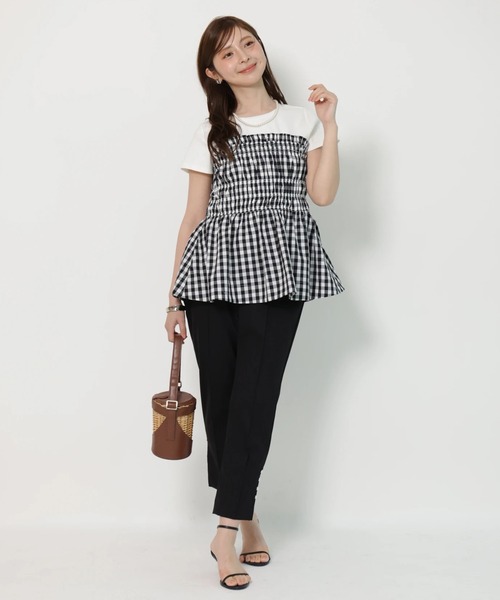 Apuweiser-riche(アプワイザーリッシェ)の「シャーリングキャミドッキングカットソー(Tシャツ/カットソー・レディース・チェック・2)」の11枚目の写真