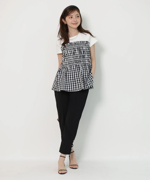 Apuweiser-riche(アプワイザーリッシェ)の「シャーリングキャミドッキングカットソー(Tシャツ/カットソー・レディース・チェック・2)」の12枚目の写真