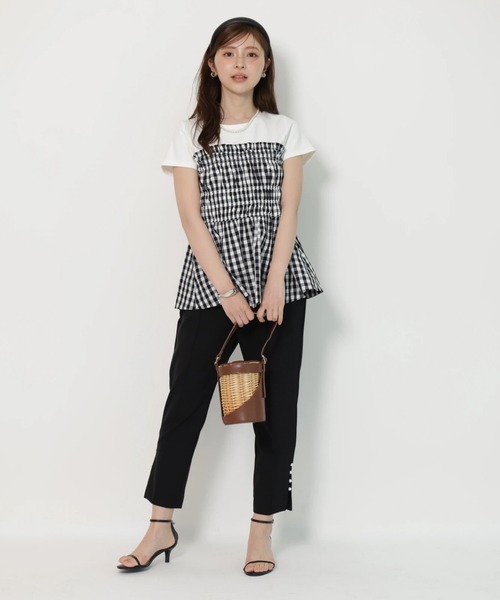 Apuweiser-riche(アプワイザーリッシェ)の「シャーリングキャミドッキングカットソー(Tシャツ/カットソー・レディース・チェック・2)」の15枚目の写真
