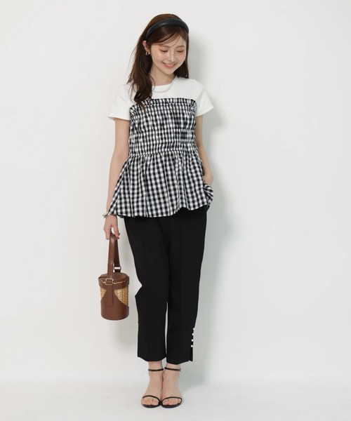 Apuweiser-riche(アプワイザーリッシェ)の「シャーリングキャミドッキングカットソー(Tシャツ/カットソー・レディース・チェック・2)」の16枚目の写真