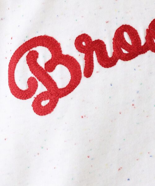 Dessin(デッサン)の「【ユニセックス/洗える】ネップロゴ刺繍Tシャツ(Tシャツ/カットソー・レディース・ホワイト/ライトベージュ・04/02/00)」の6枚目の写真