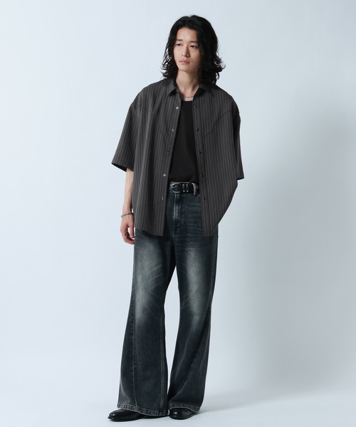 RAGEBLUE(レイジブルー)の「Pin Stripe Western Shirts/ピンストライプ/ウエスタンシャツ(シャツ/ブラウス・メンズ・グレー/ホワイト/ブラック・MEDIUM/LARGE)」の17枚目の写真